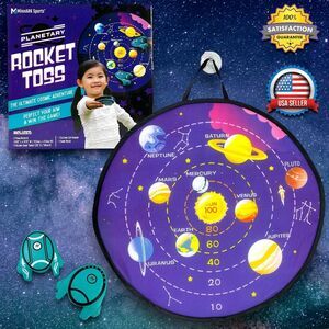 Outer Space Foam Rocket Toss Dart Game Birthday Party Sci-Fi Kids 3+ Galaxy NEW